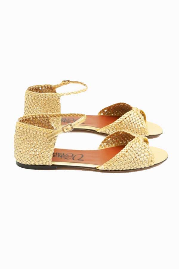 Sustainable fashion shoes Lookbook Paris Michel Vivien Babeth Sandals Oro