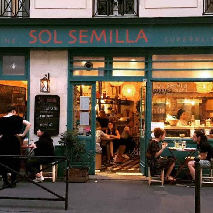 Going Out Eco in Paris organic vegetarian vegan SOL Semilla restaurant